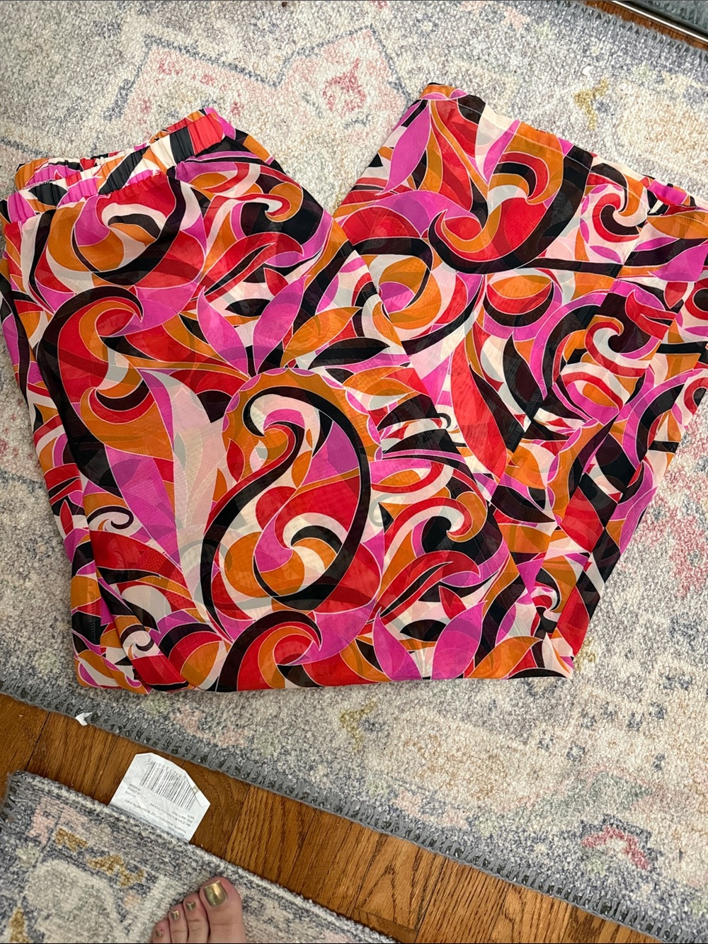 Pucci style Swim Coverup Palazzo Pants